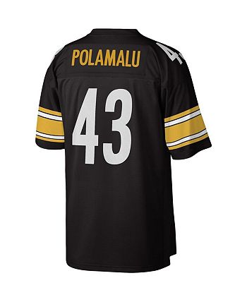 Mitchell And Ness NFL Legacy Jersey Steelers Polamalu Black Yellow (Me