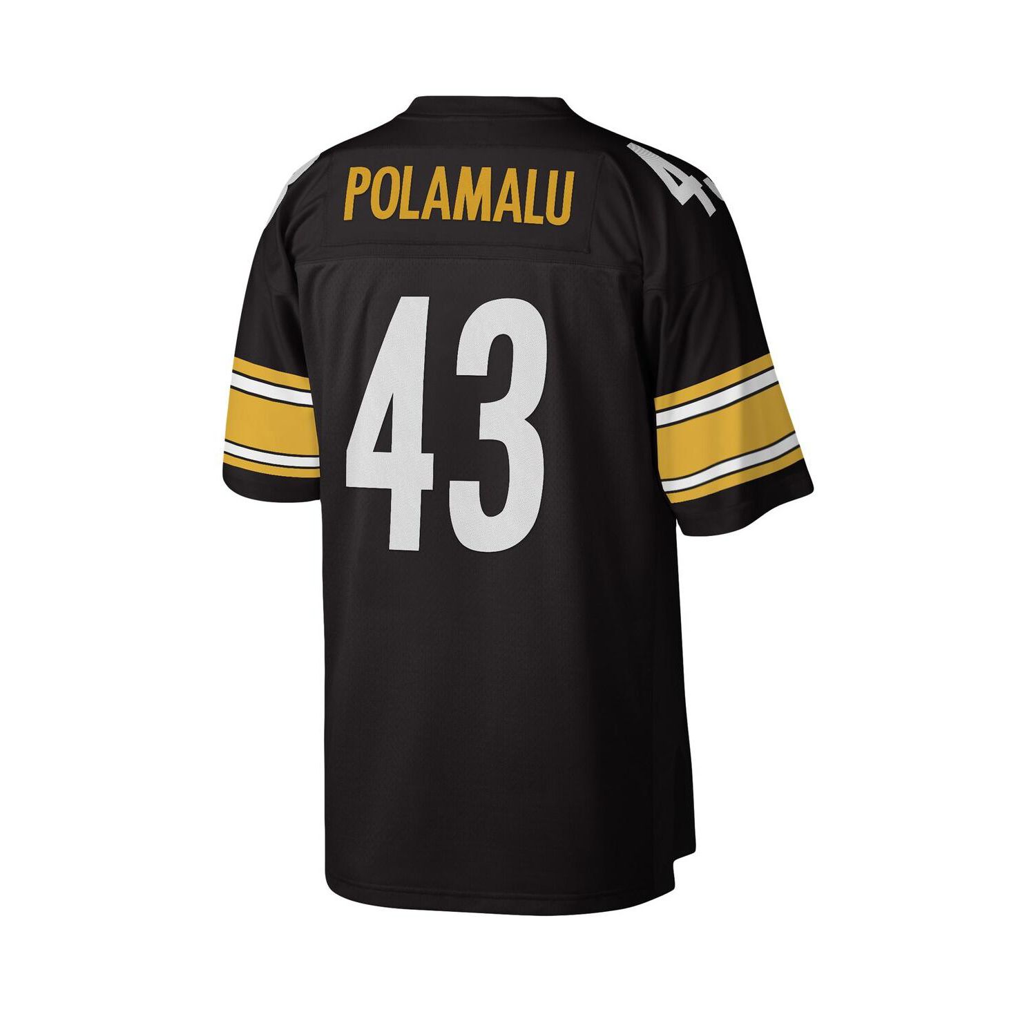 Men's Troy Polamalu Black Pittsburgh Steelers Legacy Replica Jersey