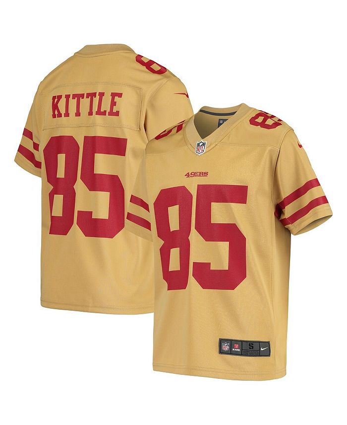 Nike Big Boys George Kittle Gold Tone San Francisco 49ers Inverted