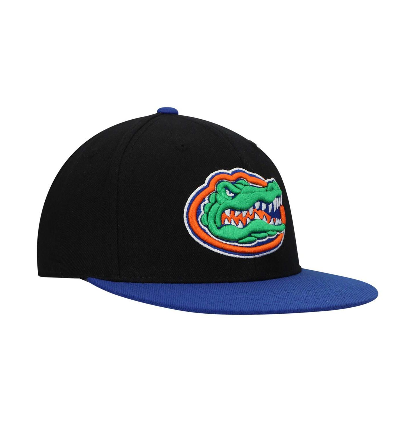 Мужская кепка Top of the World Black and Royal Florida Gators Team Color Two-Tone Fitted Hat — фото 2