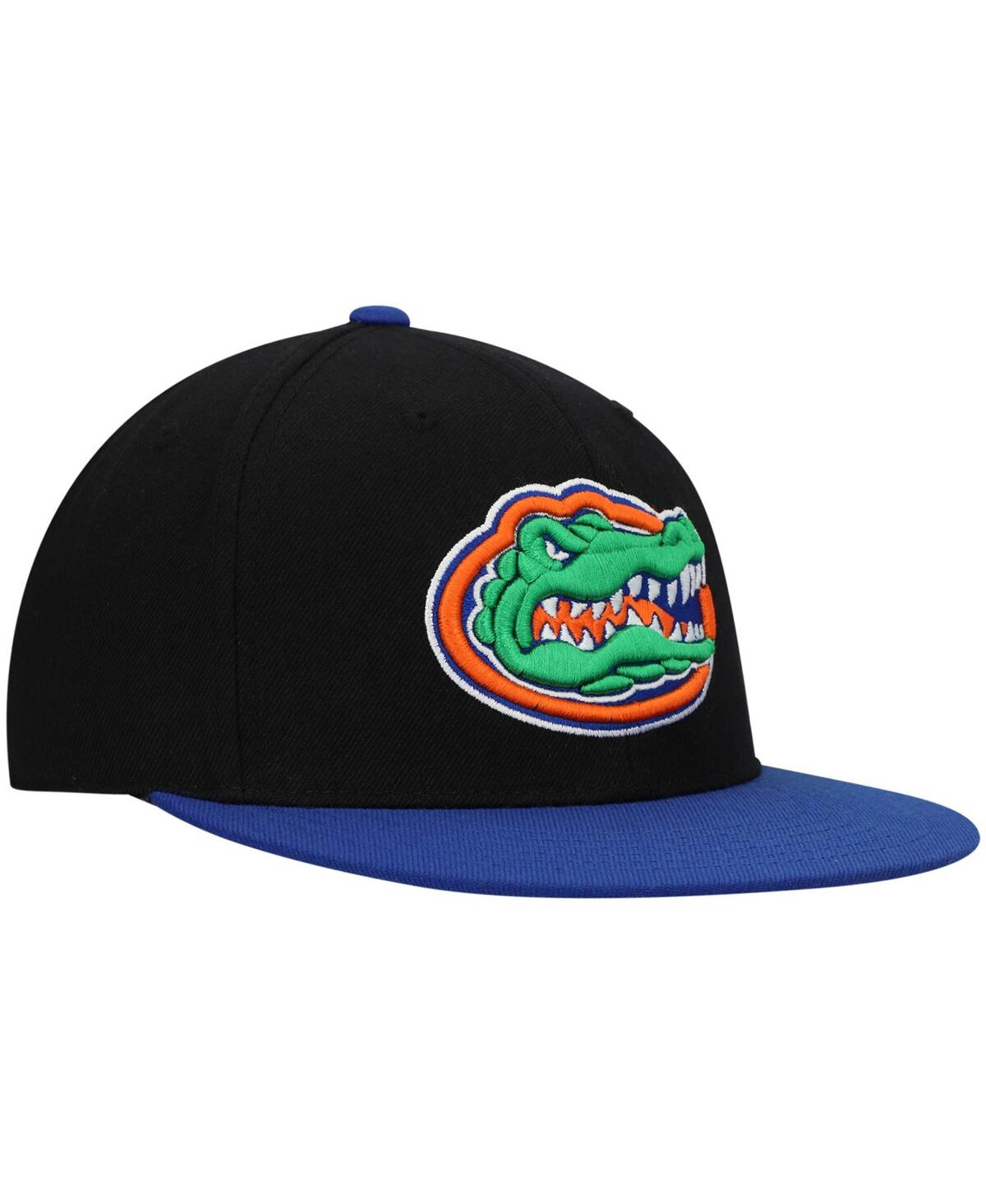 Top Of The World Men's Black And Royal Florida Gators Team Color Two-tone Fitted Hat In Black,royal
