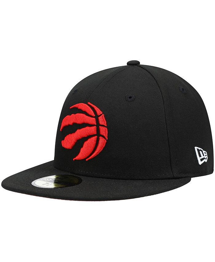 New Era Men's Black Toronto Raptors Pink Undervisor 59FIFTY Fitted Hat ...