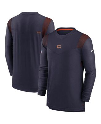 Men's Nike Navy Chicago Bears Sideline Team Performance Pullover Sweatshirt  