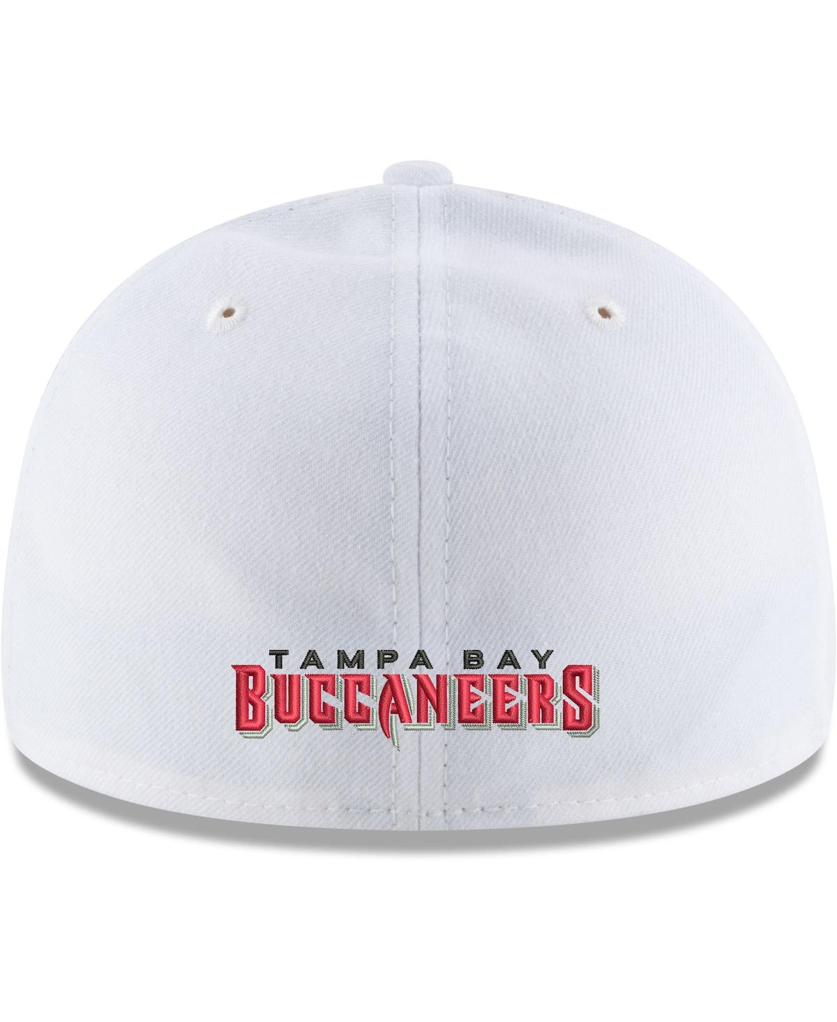 Men'sTampa Bay Buccaneers Team Logo Omaha Low Profile 59FIFTY Fitted Hat - White