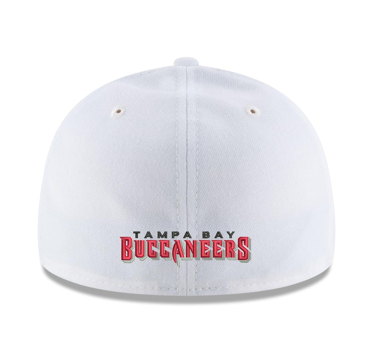 Men's White Tampa Bay Buccaneers Team Logo Omaha Low Profile 59FIFTY Fitted Hat