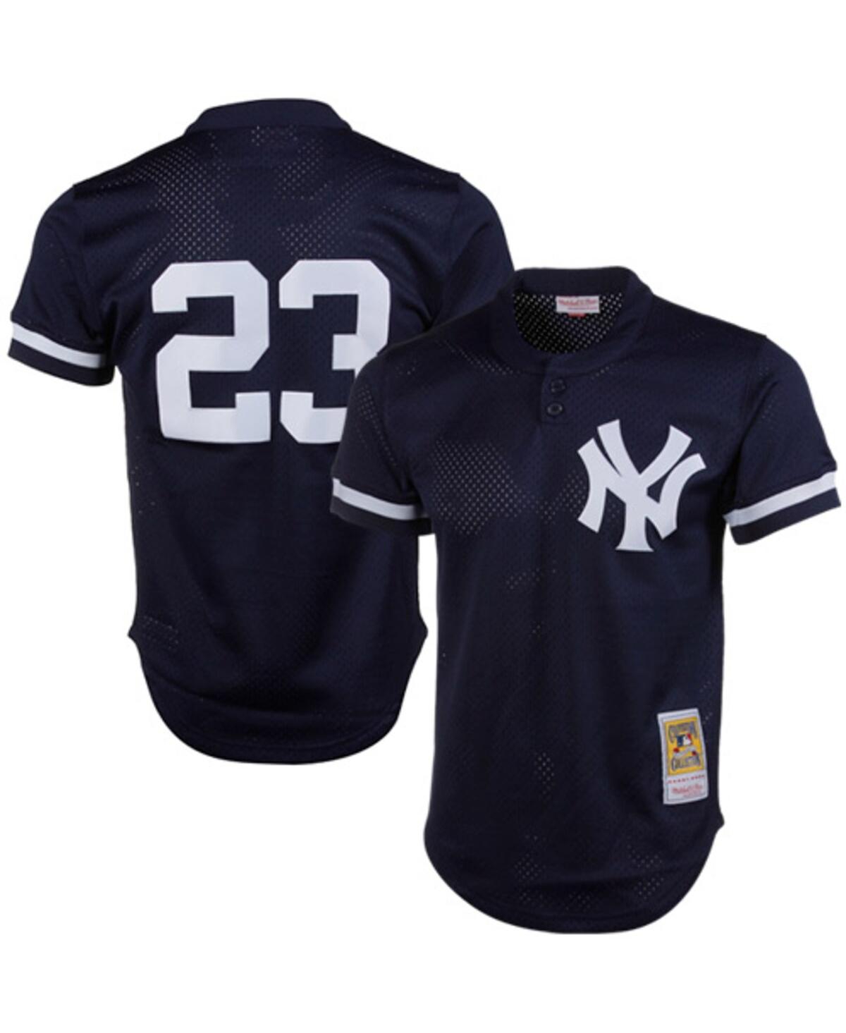 Men's Don MattinglyNew York Yankees 1995 Authentic Cooperstown Collection Mesh Batting Practice Jersey - Navy