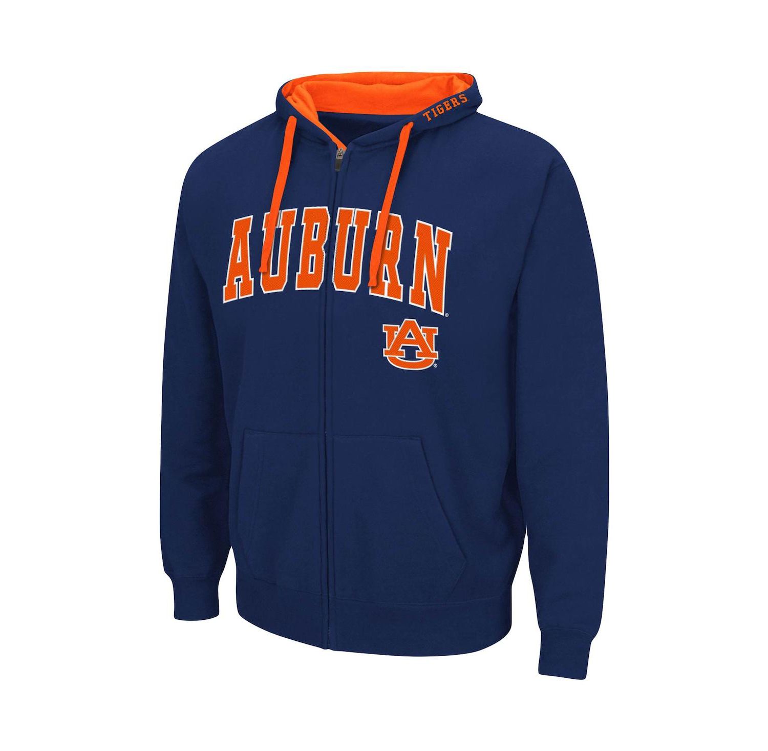 Men's Navy Auburn Tigers Big and Tall Full-Zip Hoodie