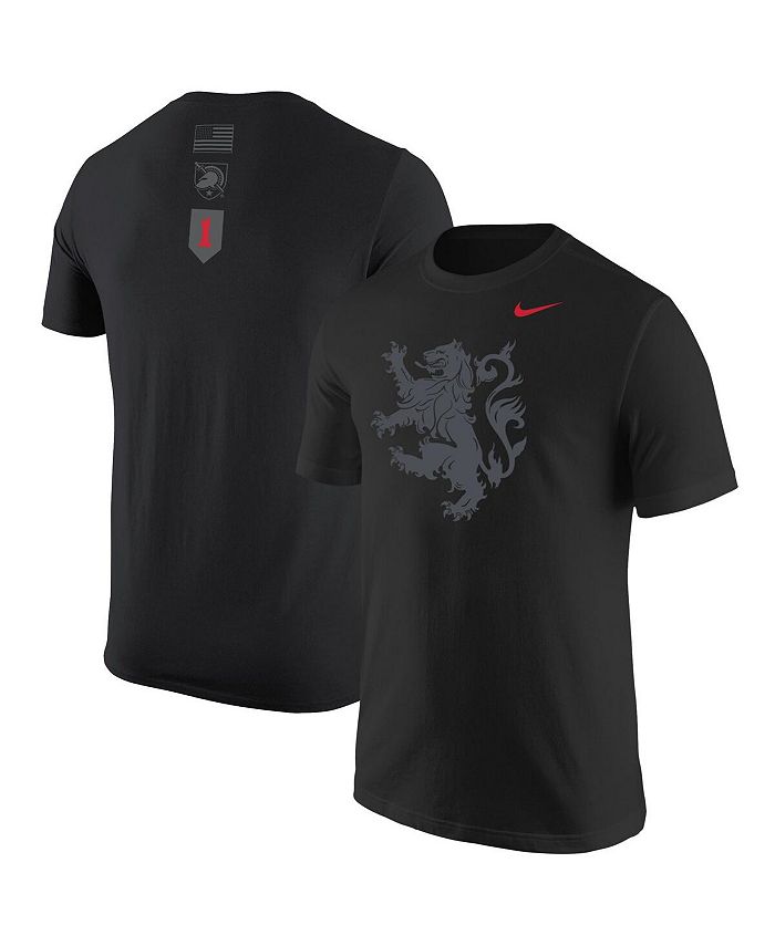 Nike Men's Black Army Black Knights Rivalry Lion T-shirt - Macy's