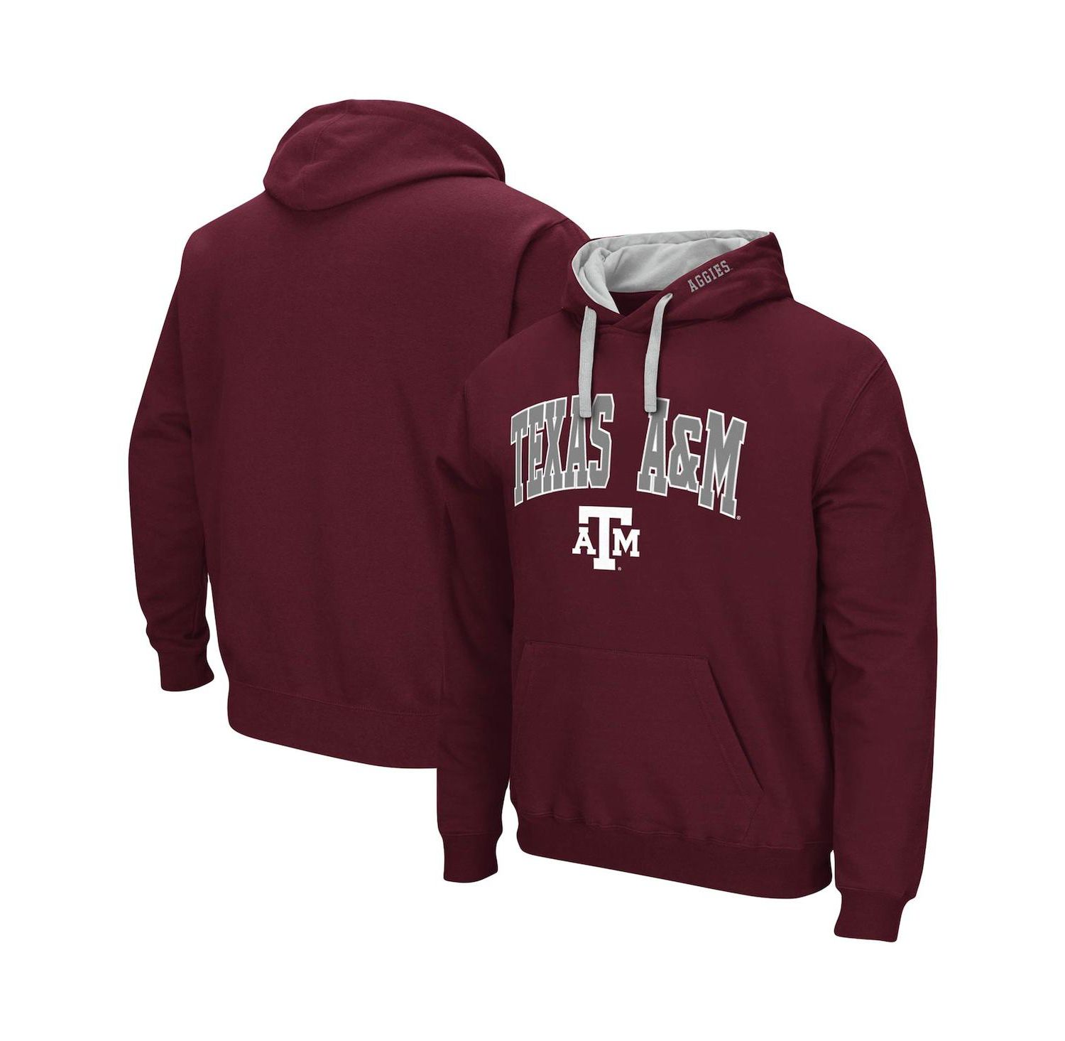 Men's Maroon Texas A&M Aggies Big and Tall Arch & Logo 2.0 Pullover Hoodie