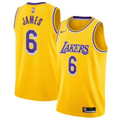 Nike - Men's LeBron James Gold Los Angeles Lakers 2021/22 #6 Swingman Player Jersey - Icon Edition