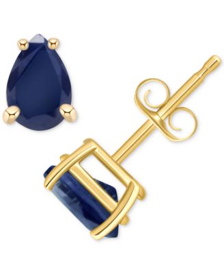 Sapphire Pear-Cut Stud Earrings (1 ct. t.w.) in 14k Gold (Also in Emerald & Ruby)