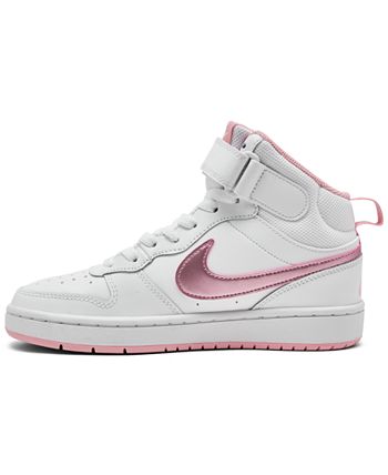 Nike Big Girls Court Borough Mid 2 Casual Sneakers from Finish Line ...