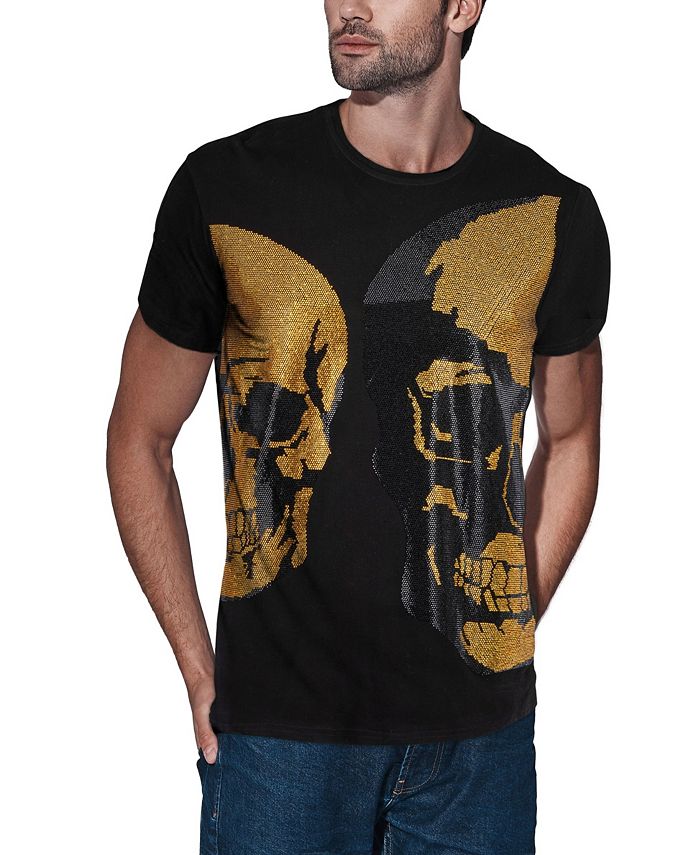 X-Ray Men's Double Skull Rhinestone T-shirt - Macy's