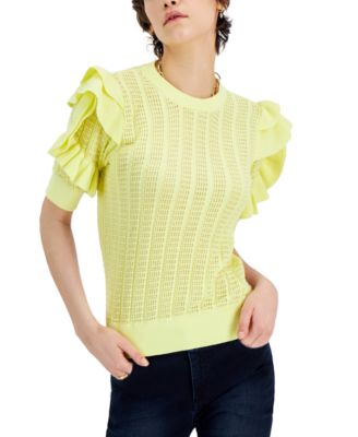 macys yellow sweater