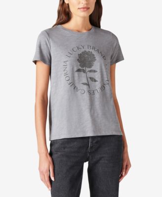 Lucky Brand - Rose Crewneck T-Shirt