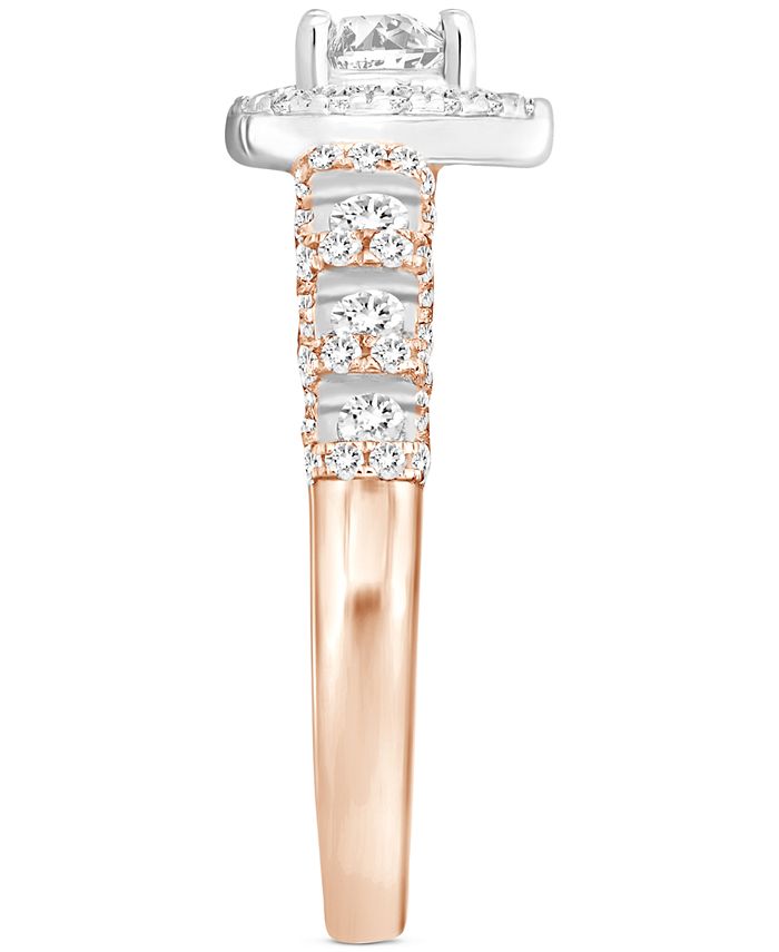 Macy's - Diamond Pear-Cut Halo Engagement Ring (1 ct. t.w.) in 14k Rose Gold