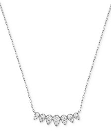 Diamond Mini-Clusters 18" Statement Necklace (5/8 ct. t.w.) in 14k White Gold