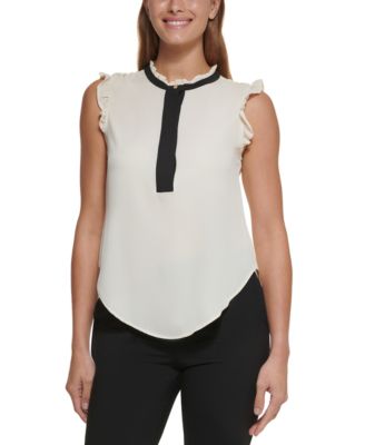 dkny sleeveless blouse