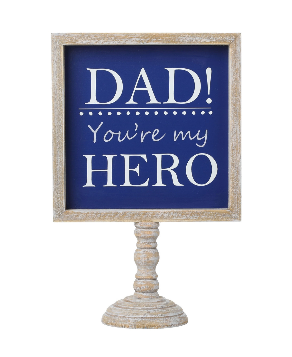 11.5" Father's Day Wooden Table Decor - Blue
