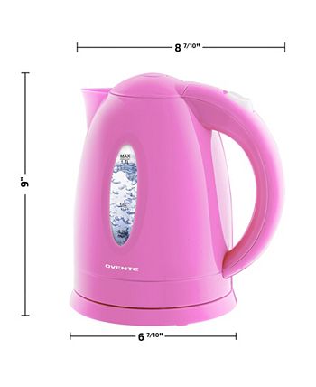 Ovente Electric Stainless Steel Hot Water Kettle 1.7 Liter with 5