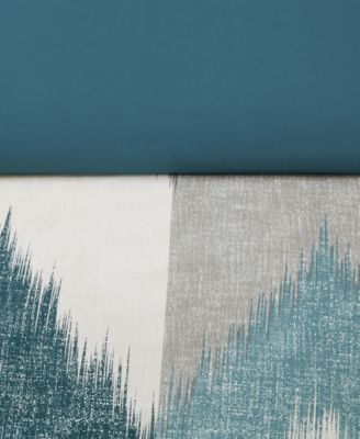 Alpine Chevron Stripe Reversible Comforter Set, Full/Queen