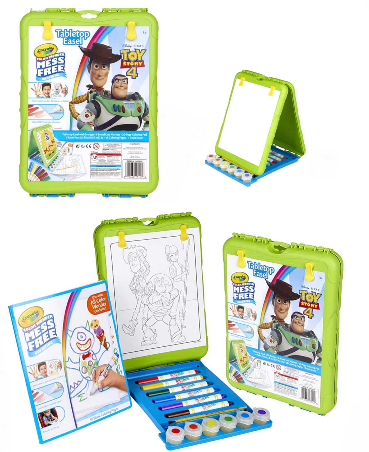 Crayola- Toy Story 4 Easel Travel System - Multi Colored