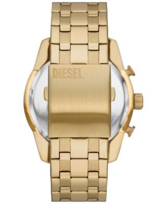 Men's Chronograph Split Gold-Tone Stainless Steel Bracelet Watch 51mm