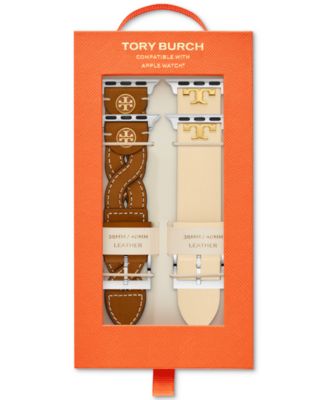 Tory Burch Interchangeable Leather Straps For Apple Watch