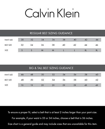Calvin Klein Men'S Casual Monogram Cut Out Buckle Belt - Macy'S