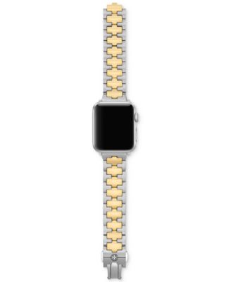 Tory Burch Reva Two-Tone Stainless Steel Bracelet For Apple
