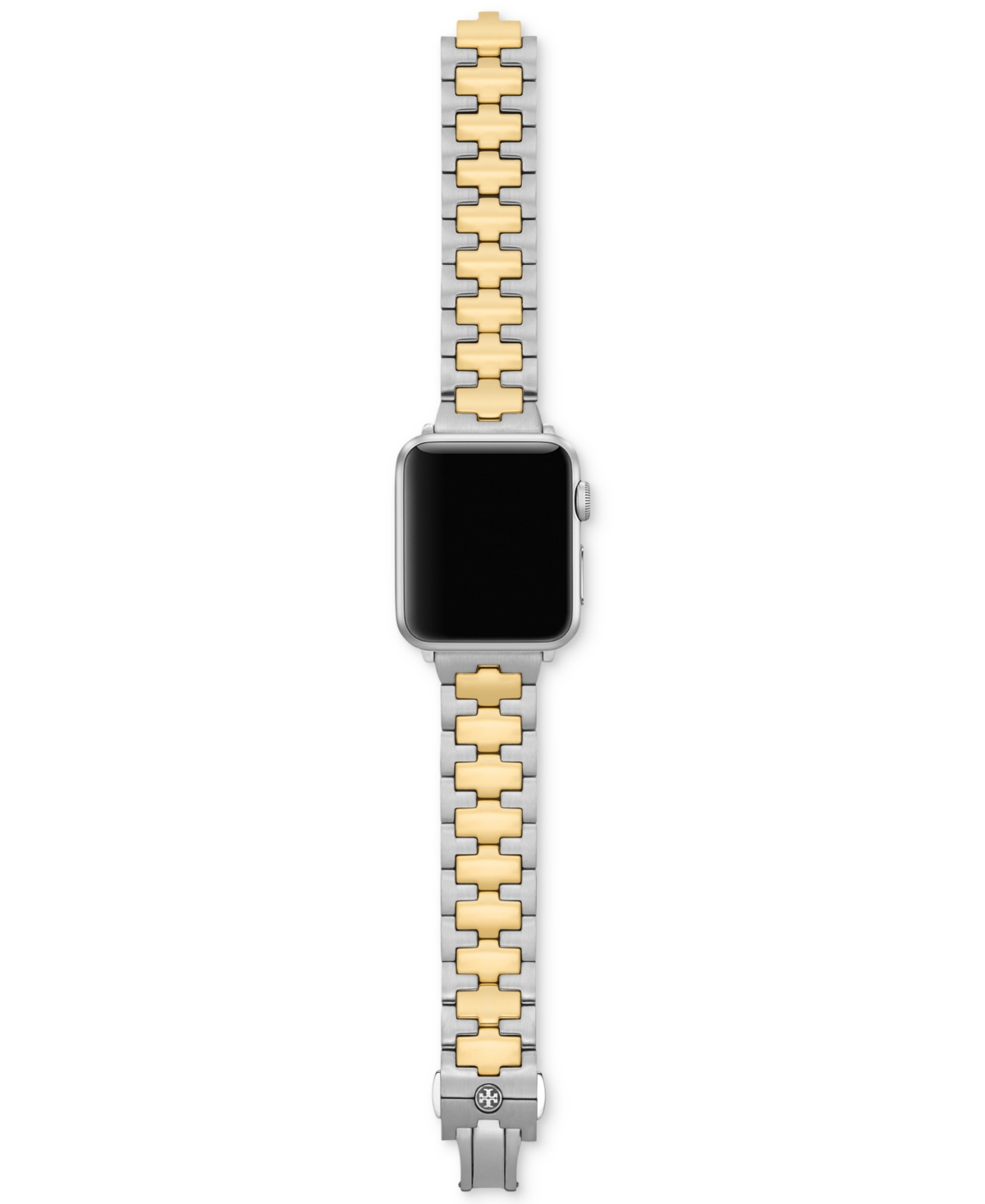 Shop Tory Burch Reva Two-tone Stainless Steel Bracelet For Apple Watch 38mm/40mm