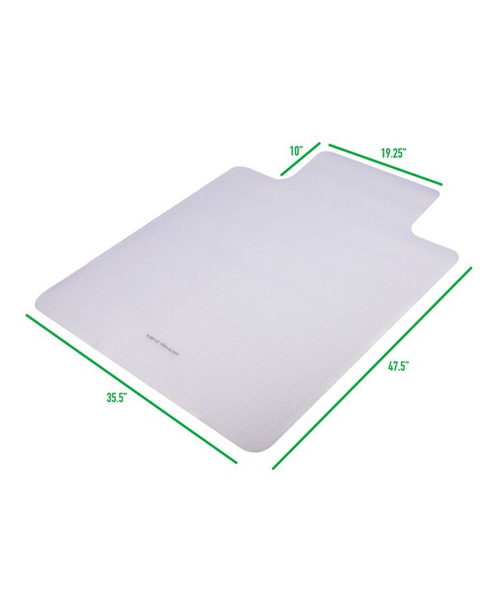 Mind Reader Office Carpet Chair Heavy Duty Floor Mat Heavy Duty, 36" x