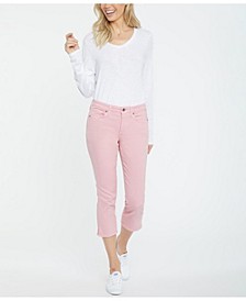 Skinny Capri Side-Vent Jeans