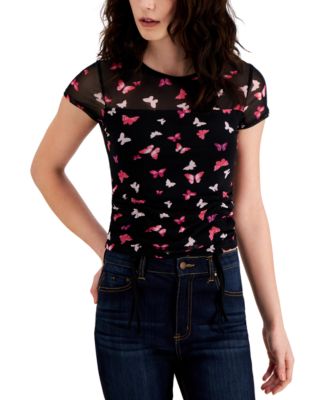 Almost Famous - Juniors' Double-Drawstring Top