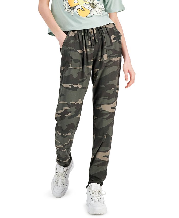 Rewash Juniors Camouflage Ruched Hem Drawstring Joggers Macy s