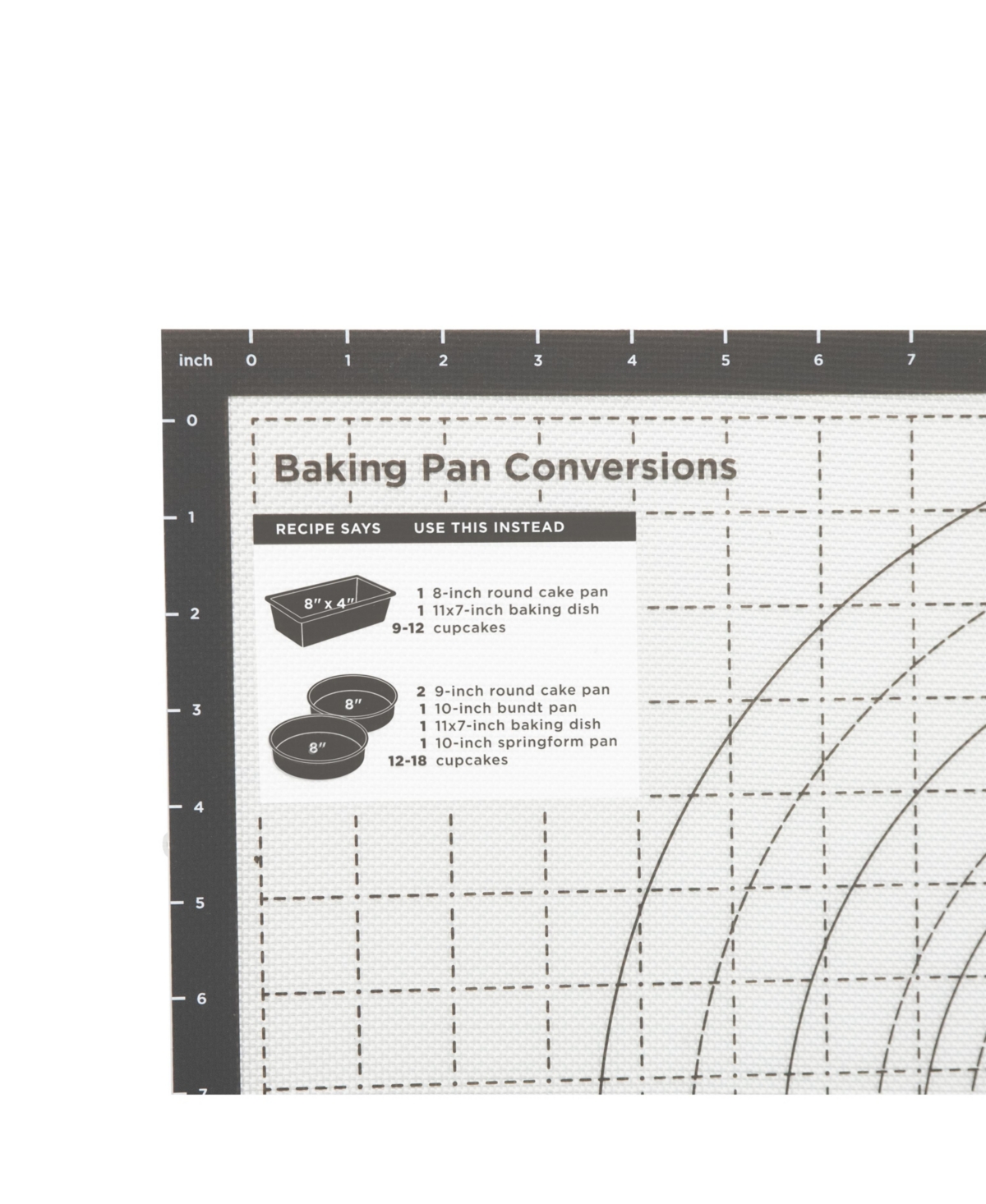 Shop Tovolo Pro-bake Silicone Pastry Mat With Reference Marks In Charcoal