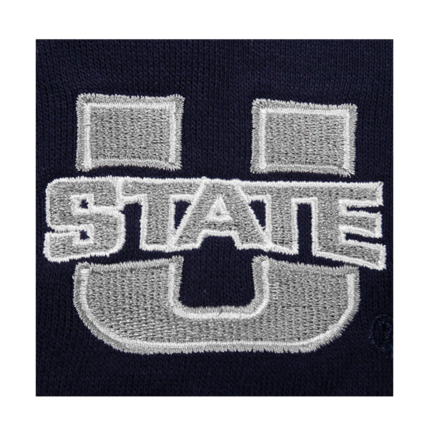 Женское худи Colosseum Stadium Athletic Navy Utah State Aggies Arched Name Full-Zip — фото 2