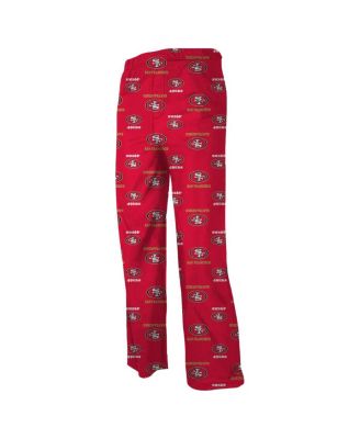 Outerstuff San Francisco 49ers Unisex Preschool Toddler Allover Logo  Flannel Pajama Pants - Scarlet - Macy's