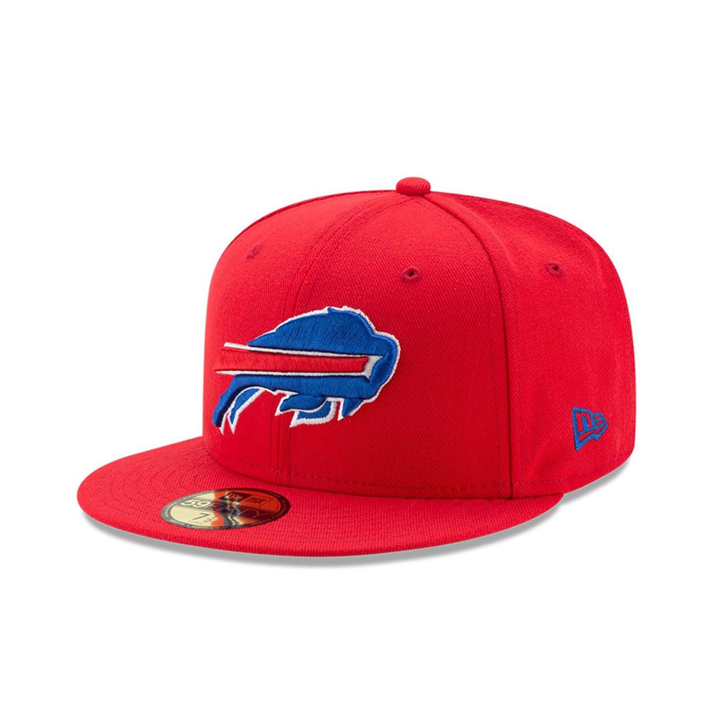 Мужская бейсболка New Era Buffalo Bills Omaha 59FIFTY Fitted, Red — фото 1