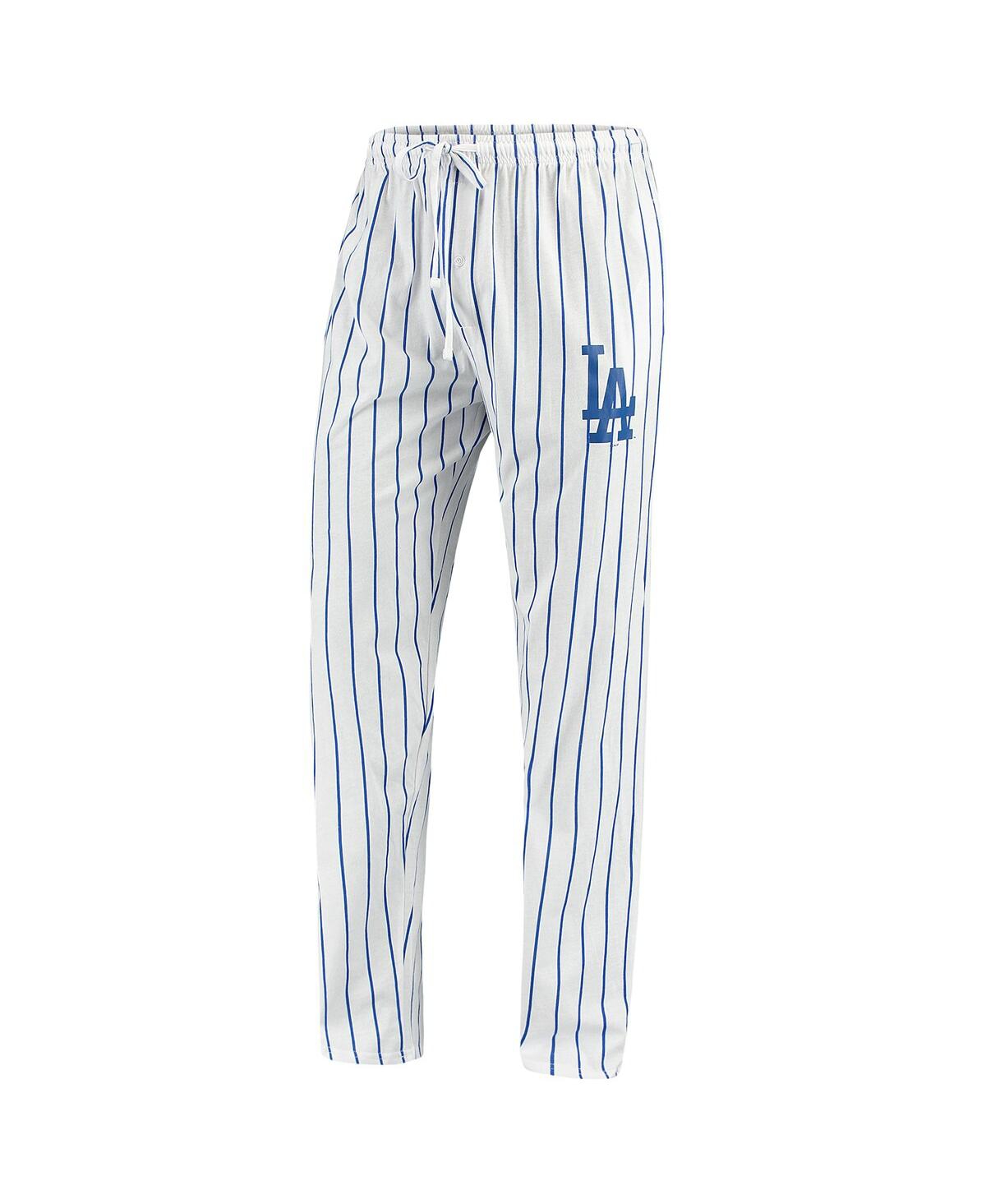Shop Concepts Sport Men's White, Royal Los Angeles Dodgers Vigor Lounge Pant In White,royal