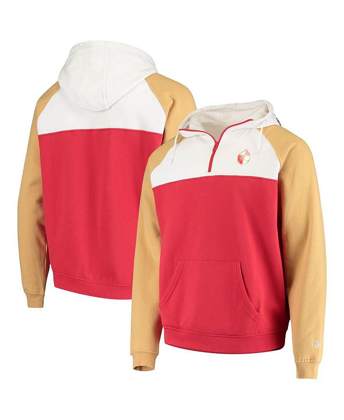 Lids San Francisco 49ers New Era Throwback Pullover Hoodie - Scarlet