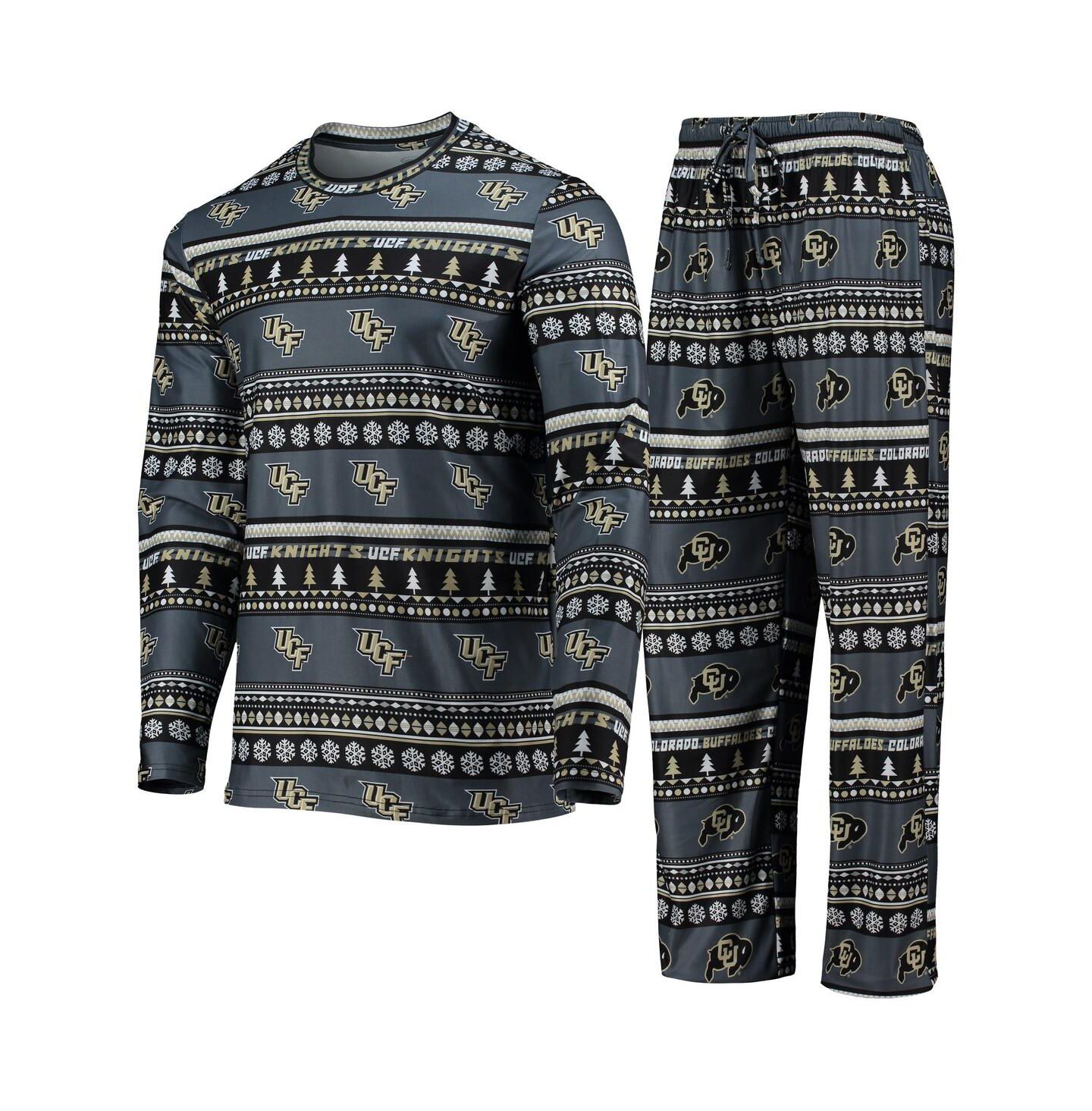 Мужской комплект для сна Concepts Sport UCF Knights Ugly Sweater, Charcoal — фото 1