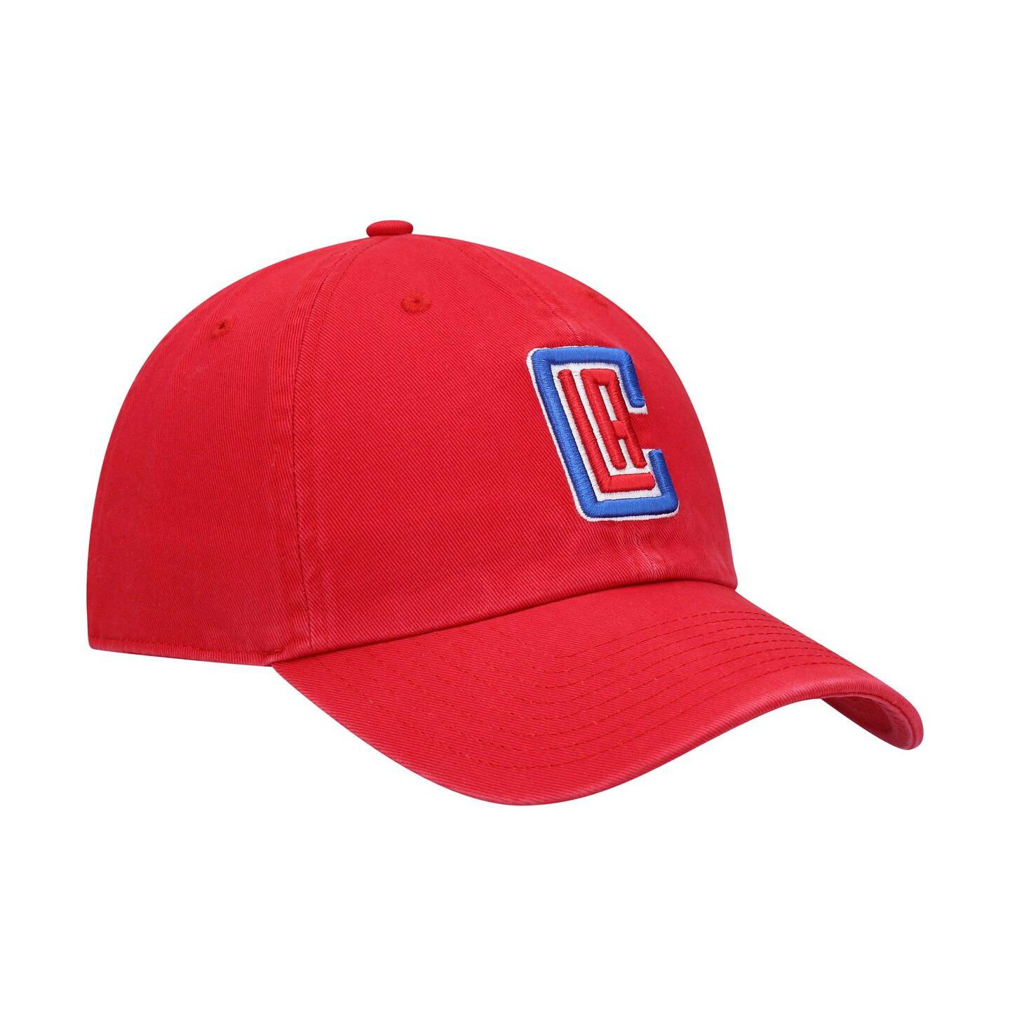 Мужская кепка '47 Brand Red LA Clippers Team Clean Up Adjustable Hat — фото 2