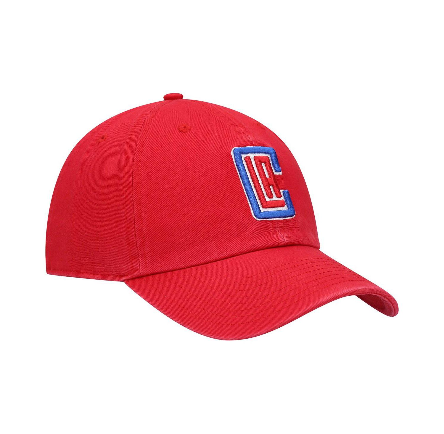 Men's Red LA Clippers Team Clean Up Adjustable Hat