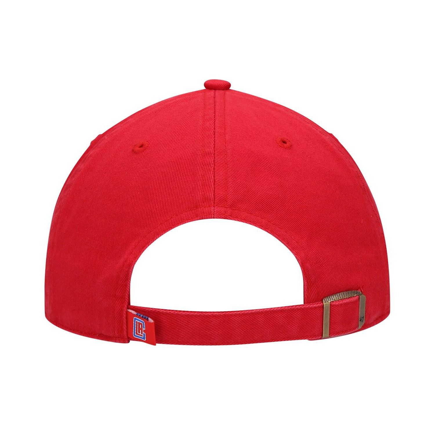 Men's Red LA Clippers Team Clean Up Adjustable Hat