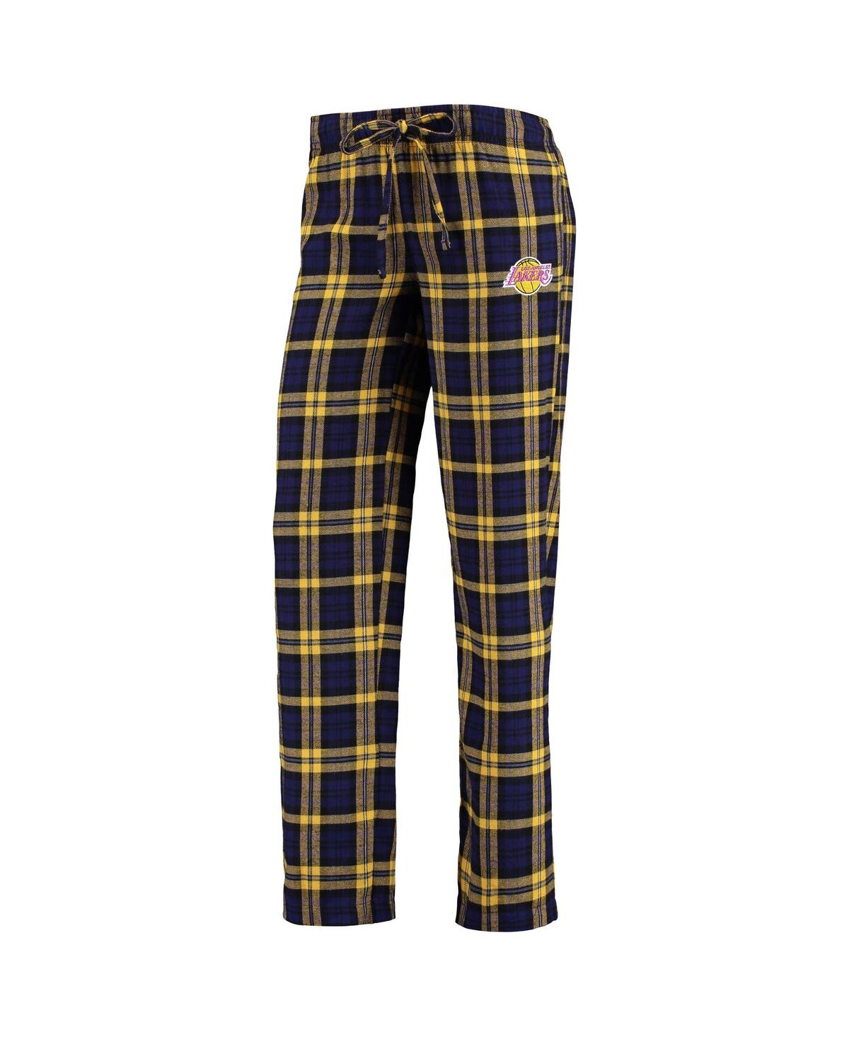 Shop Concepts Sport Women's Purple, Gold Los Angeles Lakers Lodge T-shirt And Pants Sleep Set In Purple,gold