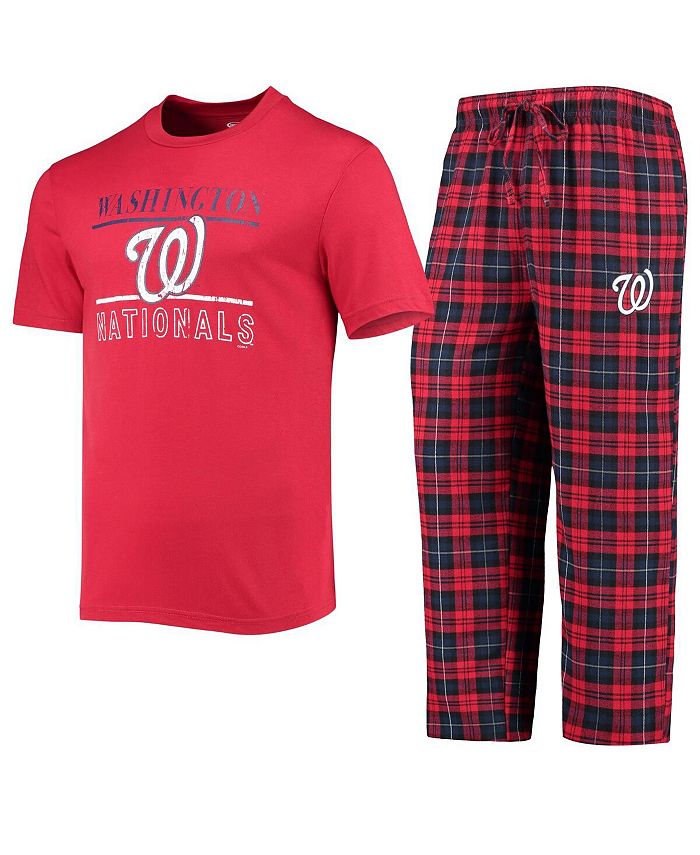 Concepts Sport Men's Red, Navy Washington Nationals Lodge T-shirt and ...