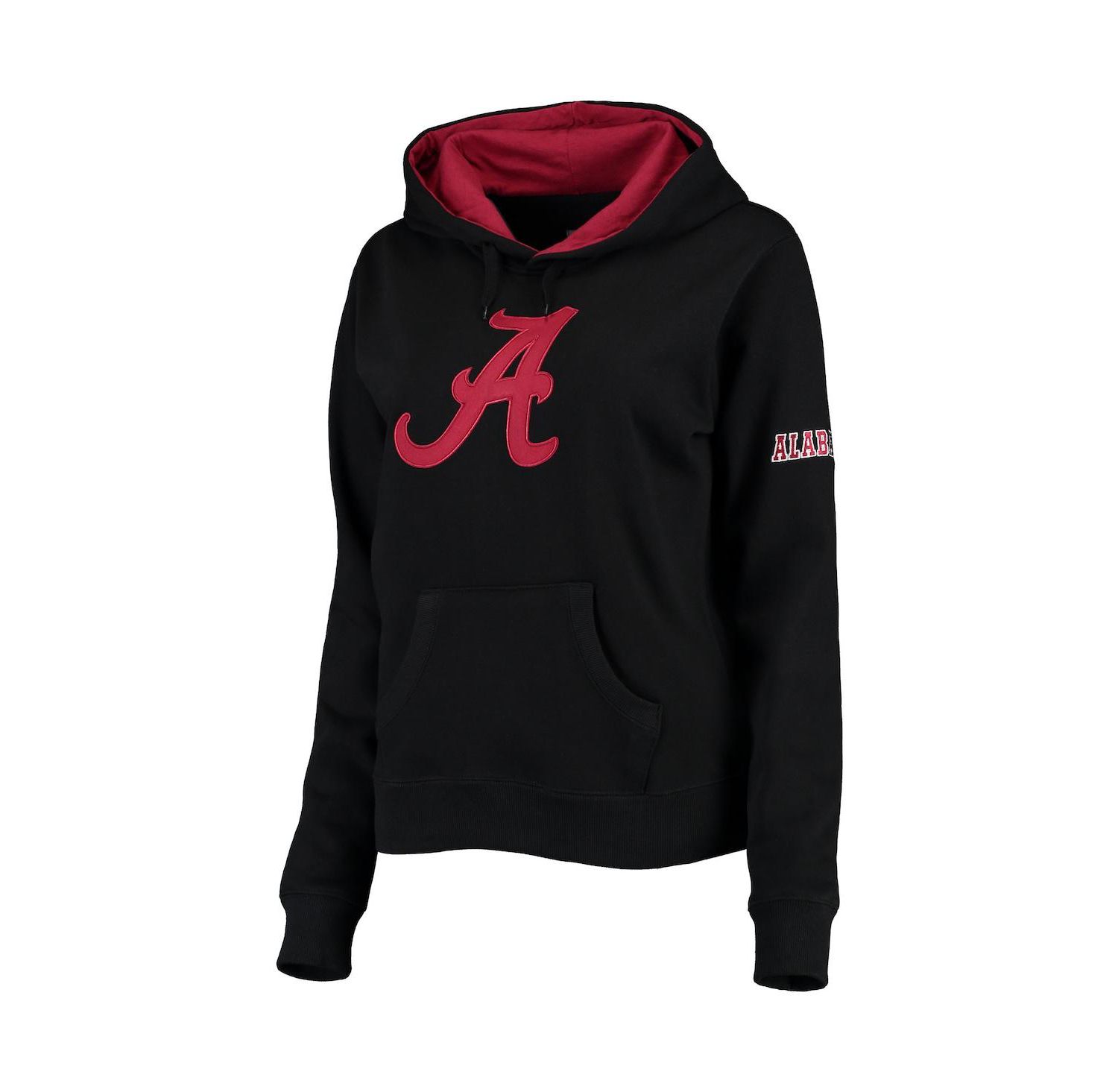 Women's Black Alabama Crimson Tide Big Logo Pullover Hoodie