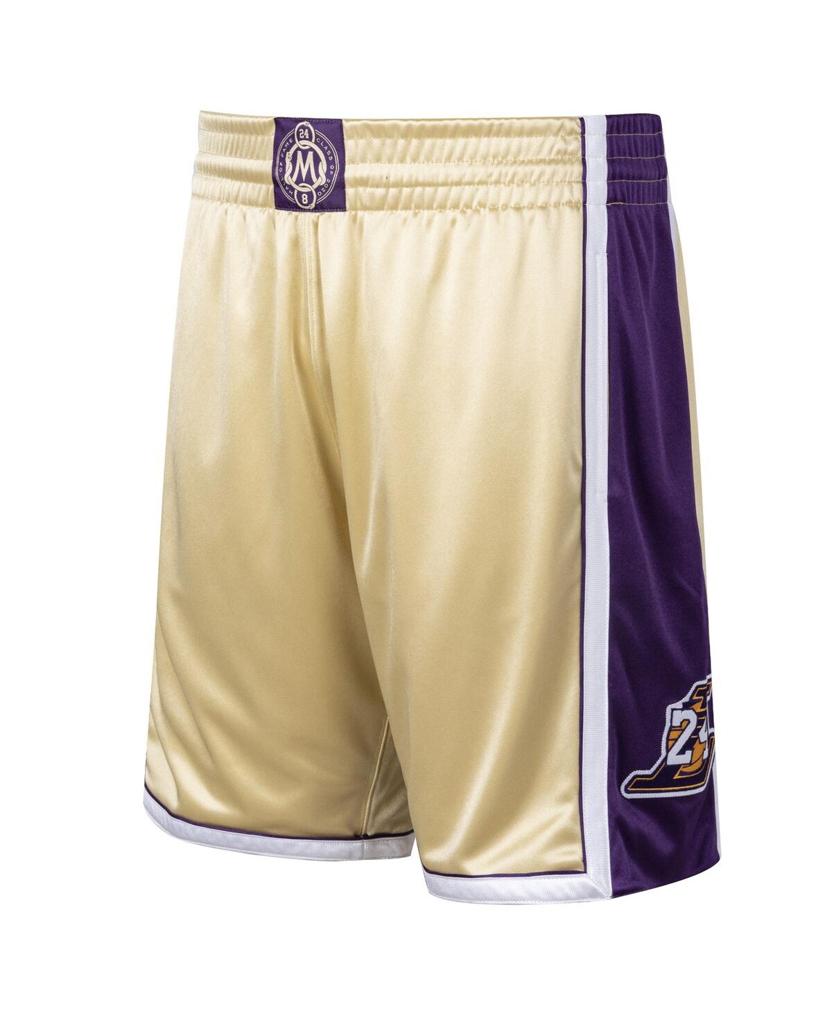 Men's Kobe Bryant Gold-Tone Los Angeles Lakers Hall of Fame Class of 2020 Authentic Hardwood Classics Shorts - Gold-Tone