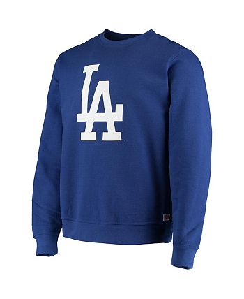 Men's Los Angeles Dodgers Stitches Royal Logo Full-Zip Hoodie